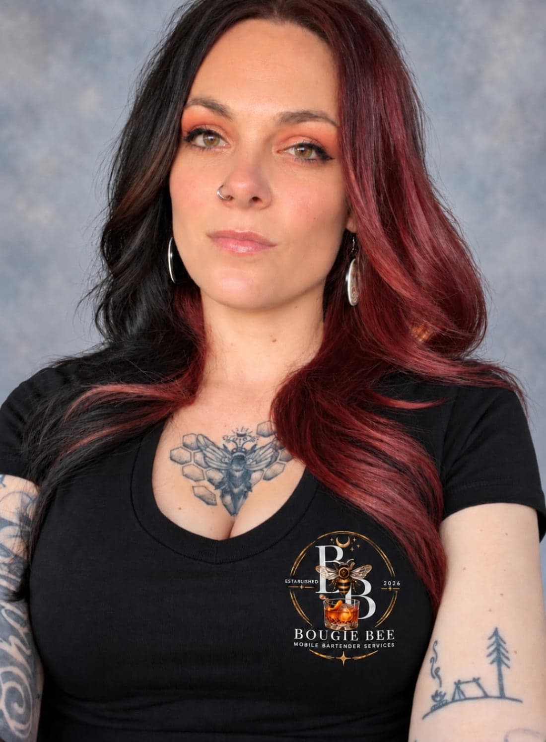 Portrait of Jessica F., owner of Bougie Bee Mobile Bartending